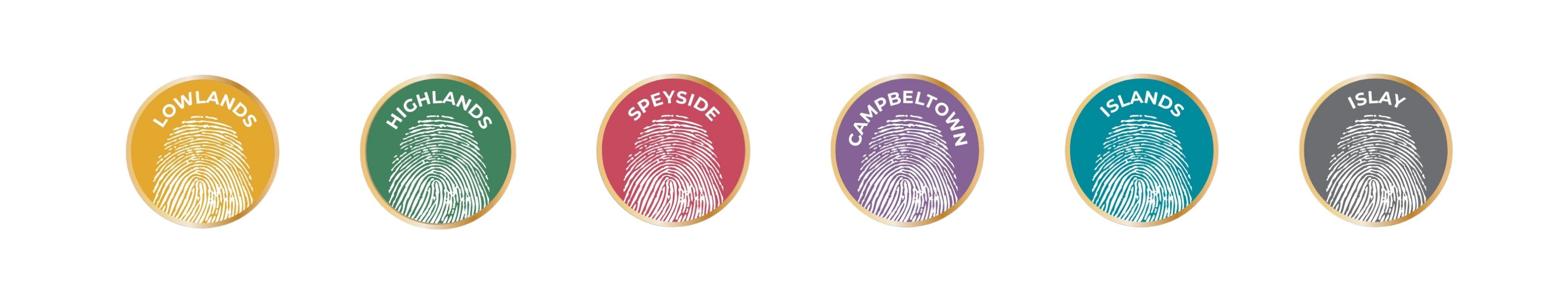 Rare Find colour-coded regional roundels